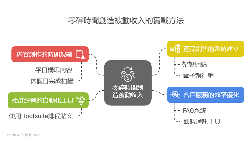 數位創業者的高效能工作法：善用零碎時間創造被動收入 - 零碎時間創造被動收入的實戰方法